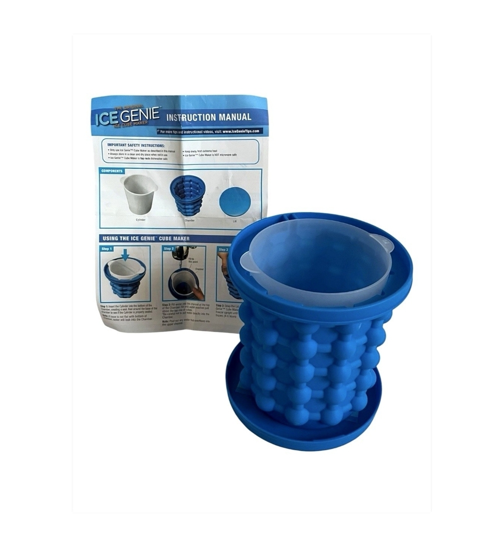 Ice Genie Original Silicone Ice Cube Maker Space Saving 120 Cubes New
